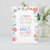 Carte semaine d'appréciation des bénévoles (Debout devant)