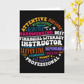 Carte Semaine d'appréciation des instructeurs de littéra (Fleur jaune)