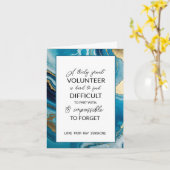 Carte semaine d'appréciation du bénévole tropical (Fleur jaune)