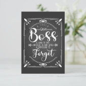 Carte semaine d'appréciation du patron (Debout devant)