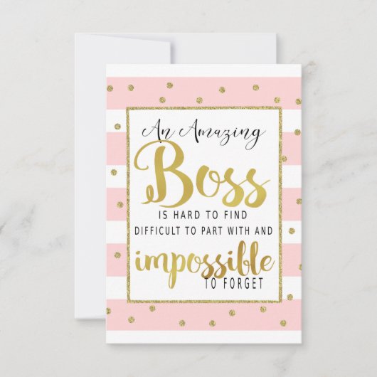 Carte Semaine d'appréciation du patron (Devant)