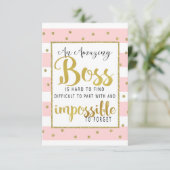 Carte Semaine d'appréciation du patron (Debout devant)