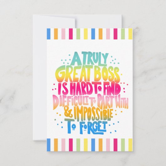 Carte Semaine d'appréciation du patron (Devant)