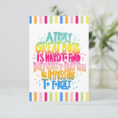 Carte Semaine d'appréciation du patron (Debout devant)