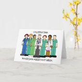 Carte Semaine de l'adjoint médical - octobre (Fleur jaune)