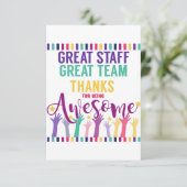 Carte semaine de reconnaissance des bénévoles merci (Debout devant)