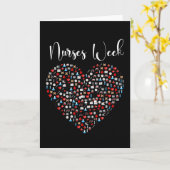 Carte Semaine des infirmières. Bonne Semaine nationale d (Fleur jaune)