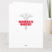 Carte Semaine des infirmières Diplôme de l'école de soin (Dos)