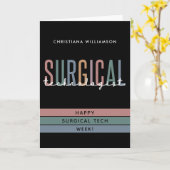 Carte Semaine ou technologie de technologue chirurgical (Fleur jaune)