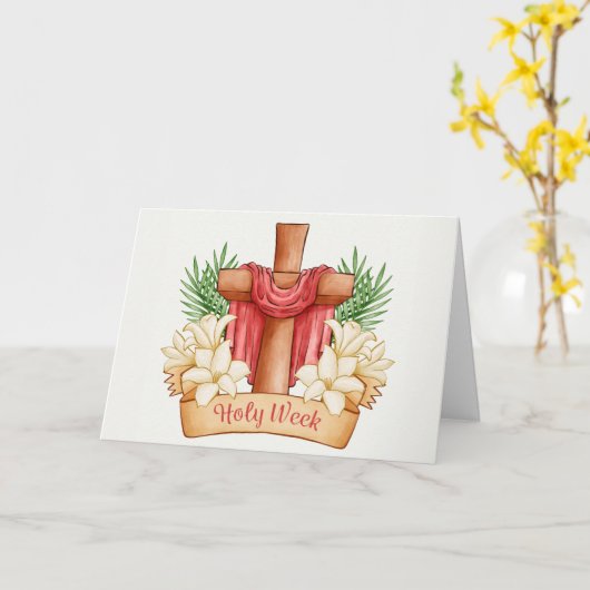 Carte Semaine Sainte (Fleur jaune)