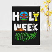 Carte Semaine Sainte Dimanche des Rameaux Jeudi Saint Ve (Fleur jaune)