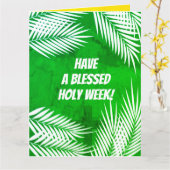 Carte Semaine Sainte et dimanche de Pâques (Fleur jaune)