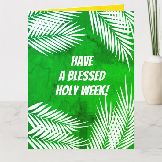 Carte Semaine Sainte et dimanche de Pâques (Devant)