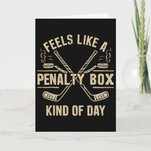 Carte Semble être une journée en cage de pénalité Hockey