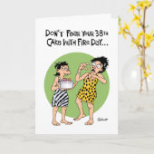 Carte Semi-assurance 38e anniversaire (Fleur jaune)