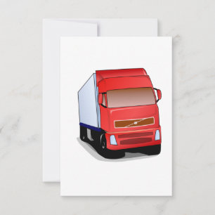 Carte Semi-camion rouge