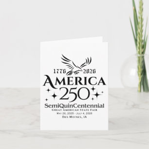 Carte Semi-quinzième anniversaire de l'Usa 250e annivers