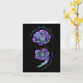 Carte Semicolon Chemise Prévention Suicide Sensibilisati (Fleur jaune)