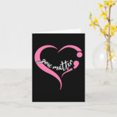 Carte Semicolon de la jeunesse Santé mentale et suicide  (Fleur jaune)