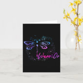 Carte Semicolon de la libellule de prévention du suicide (Fleur jaune)