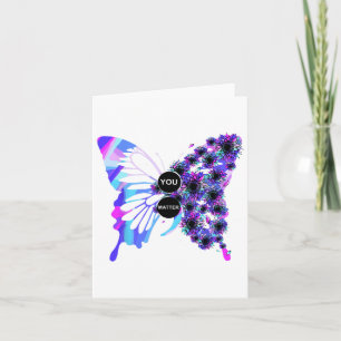 Carte Semicolon de papillon Sensibilisation au suicide S