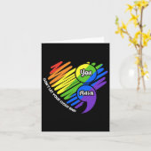 Carte Semicolon de sensibilisation à la santé mentale Lg (Fleur jaune)