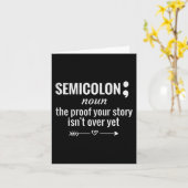 Carte Semicolon Définition Sensibilisation Semicolon Sui (Fleur jaune)