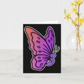 Carte Semicolon Papillon anti-suicide Santé mentale Awa (Fleur jaune)