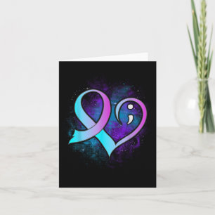 Carte Semicolon Prévention du suicide Chemise Santé ment