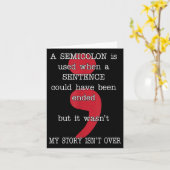 Carte Semicolon Prévention du suicide Sensibilisation Mo (Fleur jaune)