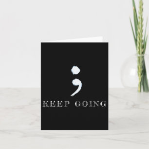 Carte Semicolon Project Mental Health Awareness