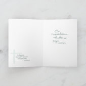 Carte Séminaristes de félicitations dans la prière (Intérieur)