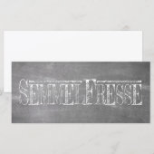 Carte Semmelfresse - blanc (Devant / Derrière)