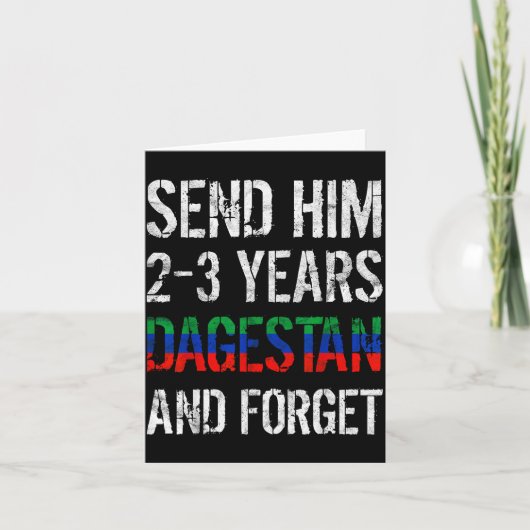 Carte Send Him 2-3 Years To Dagestan And Forget Mma Wres (Devant)