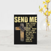 Carte Send Me Isaiah 6_8 Christian Here Am I Send Me  (Fleur jaune)