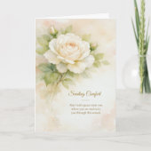 Carte Sending Comfort Christian Floral Sympathy (Devant)