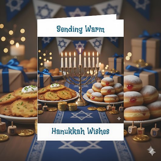 Carte Sending warm Hanukkah Wishes
