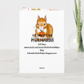 Carte Sending You Autumn Blessings (Dos)