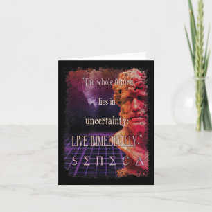 Carte Seneca Stoic Citation Live Now Stoicism Philosophi