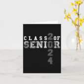 Carte Senior 2024 Class Of 2024 Graduation (Fleur jaune)