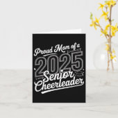 Carte Senior 2025 Cheer Team Mom Lycée Graduation (Fleur jaune)