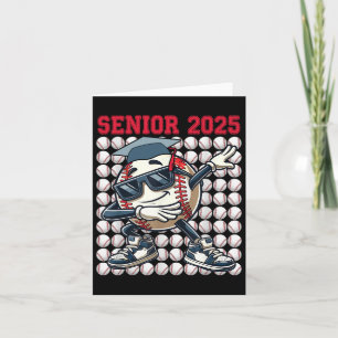 Carte Senior 2025 Dabbing Baseball Cl De 2025 Graduation
