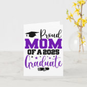 Carte Senior 2025 Fier Maman D'Un Cl De 2025 Graduate Mo (Fleur jaune)