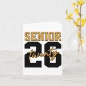 Carte Senior 2026 Retro Cl Of 2026 Graduation 2026 Men W (Fleur jaune)