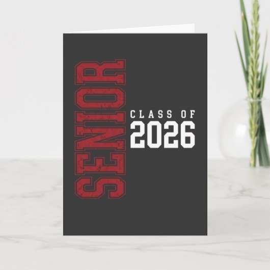 Carte Senior Class of 2026 Graduation Gift for Seniors (Devant)