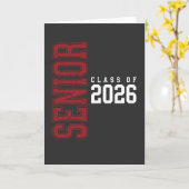 Carte Senior Class of 2026 Graduation Gift for Seniors (Fleur jaune)