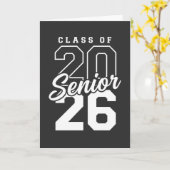Carte Senior Class of 2026 Graduation Gift for Seniors (Fleur jaune)