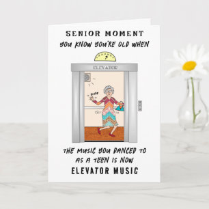 Carte Senior Funny Flashback Add a Name Birthday Card