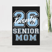 Carte Senior Mom Cl Of 2026 Graduation Pale Blue Letters (Devant)