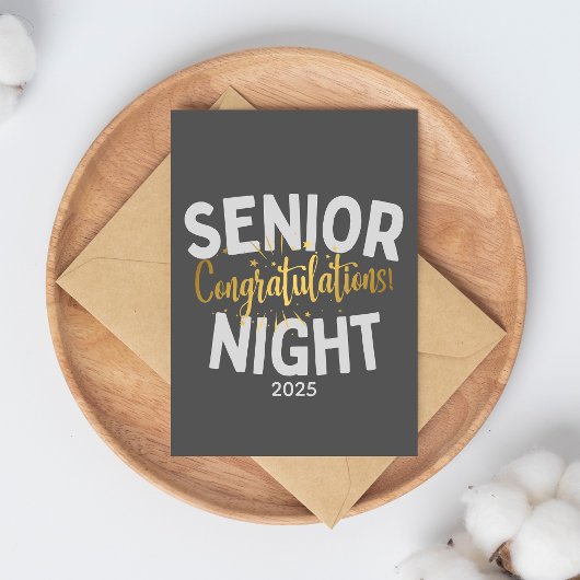 Carte Senior Night Congratulations Custom Year